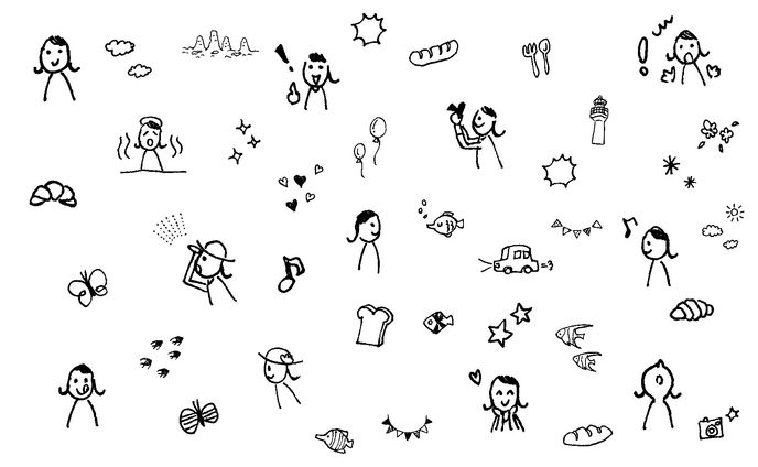 【イラスト】手描き／冊子用