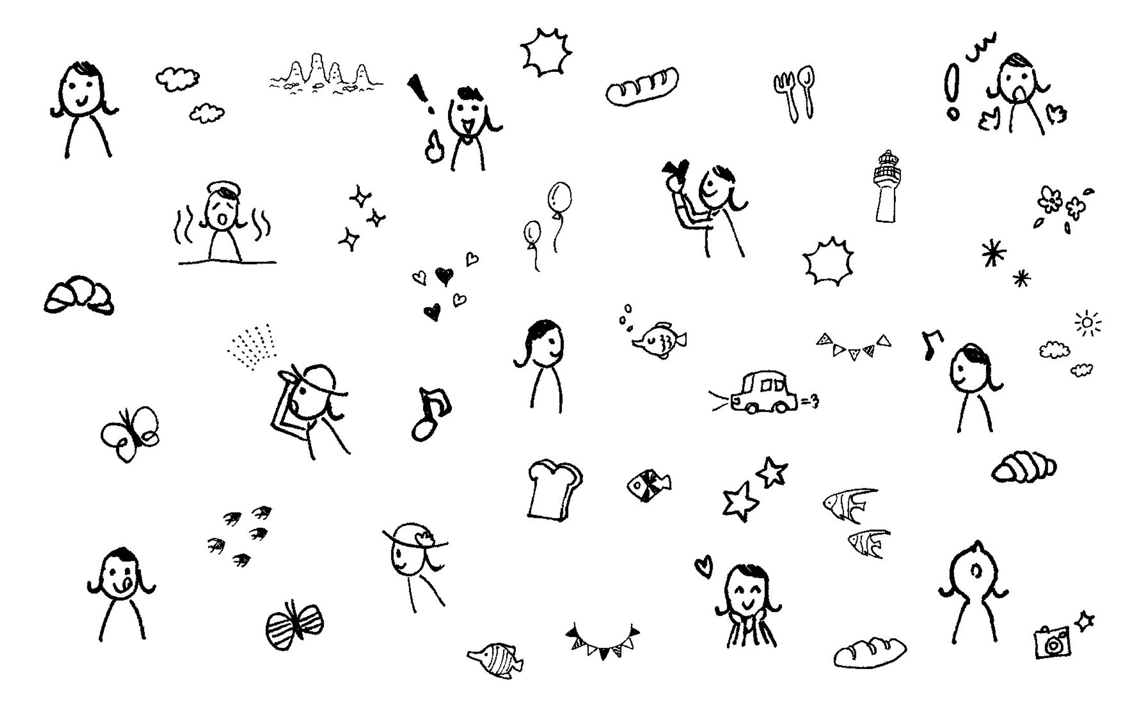 【イラスト】手描き／冊子用-1
