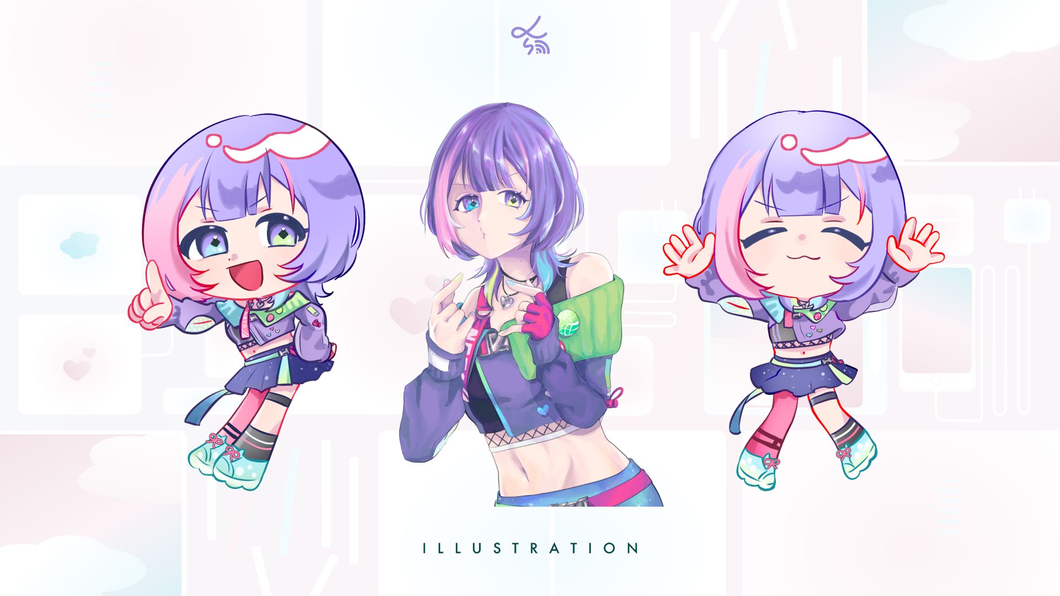 Vtuber歌水ねと_イラスト-1