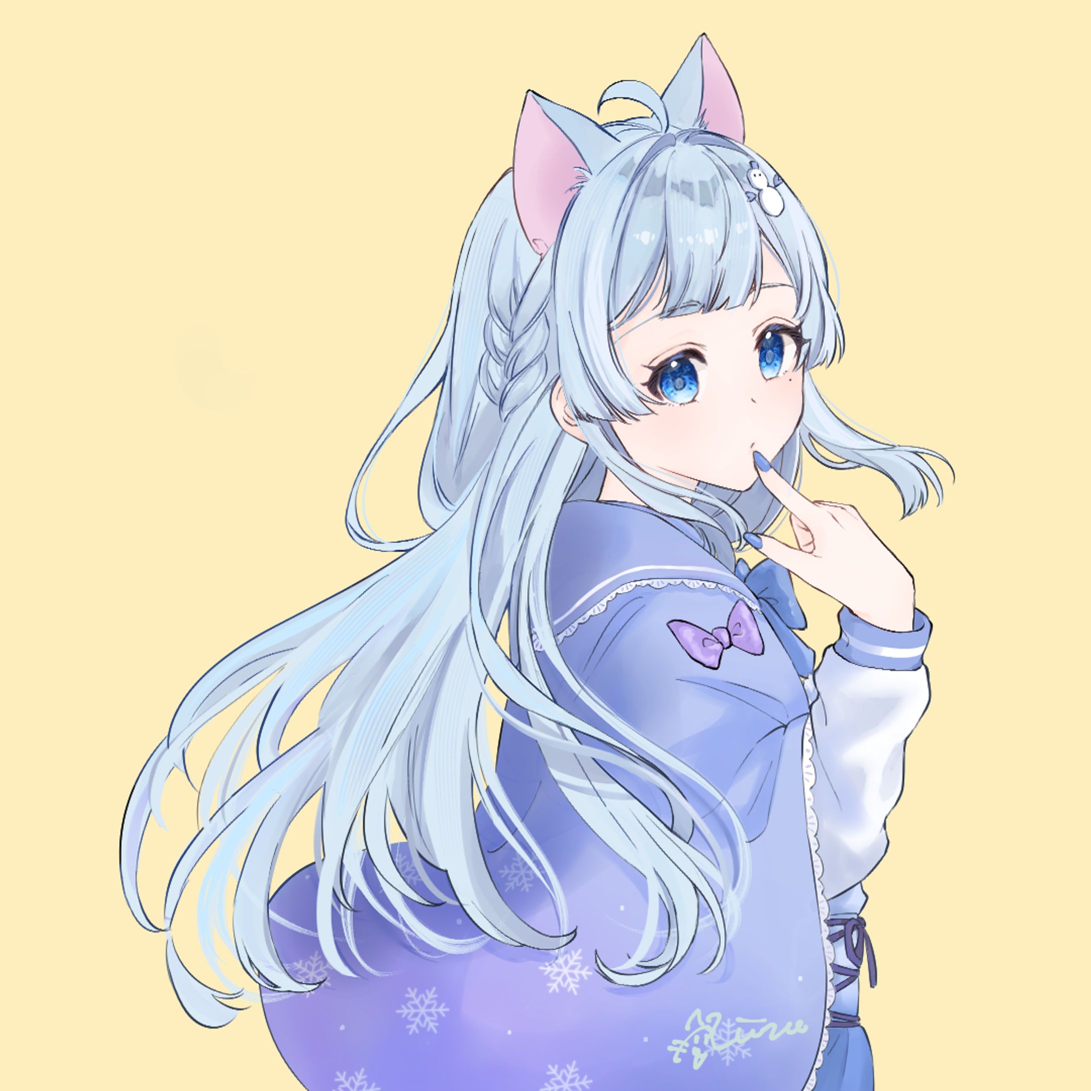 美森ゆの様 バストアップイラスト-1