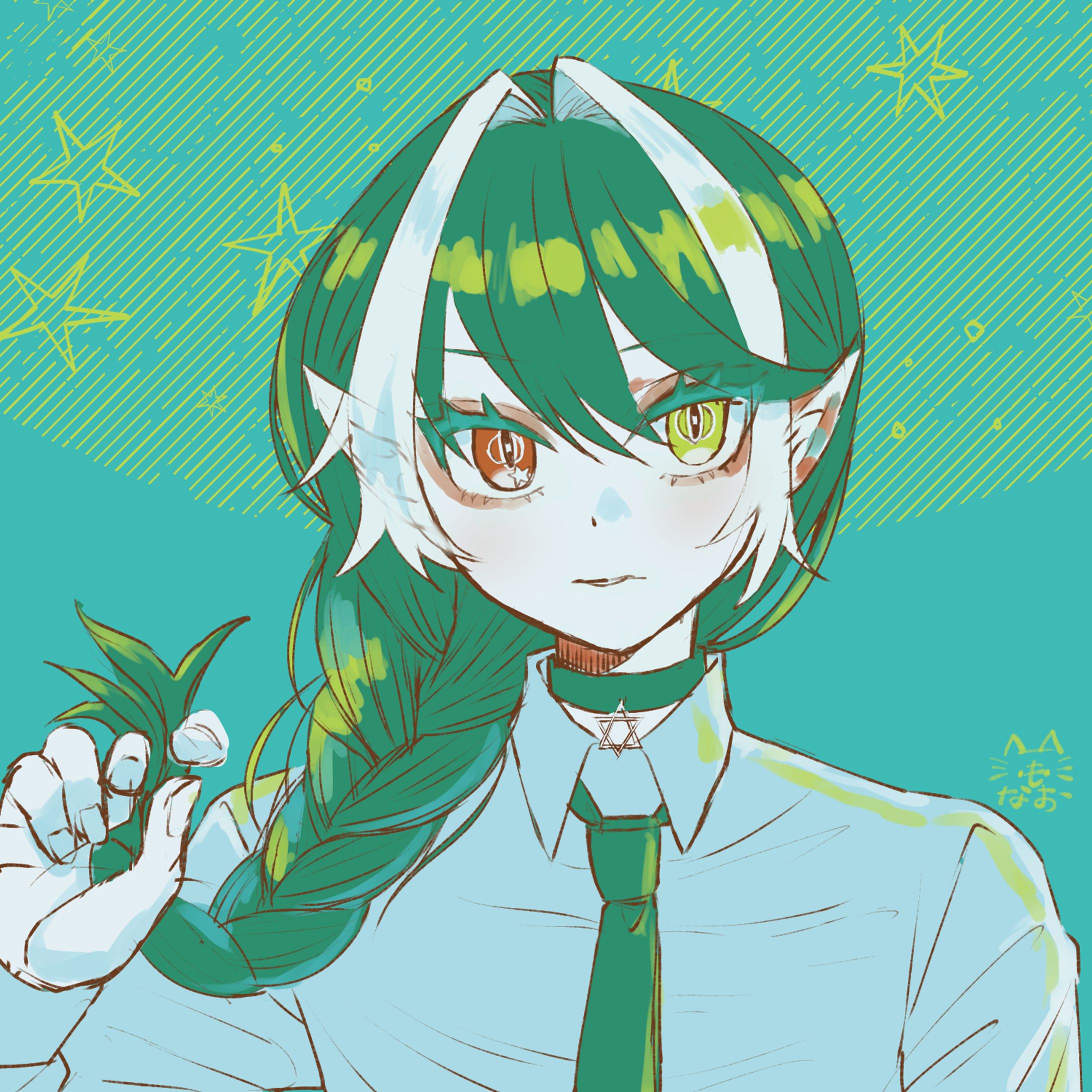 リクエストタグイラスト　FFさんOC-1