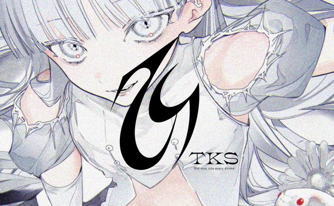 イラストレーター『TKS』様ロゴデザイン