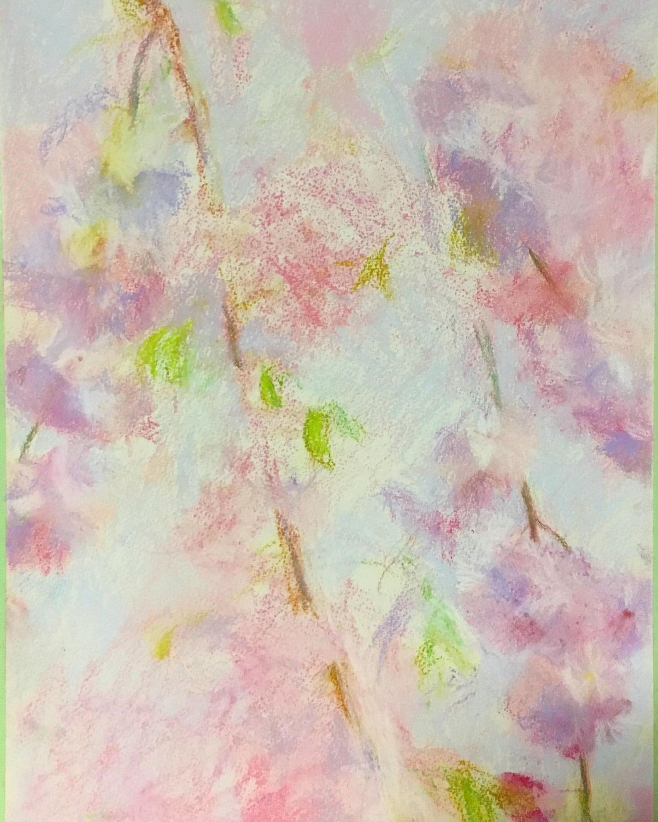 猛暑が続いていますが　#枝垂れ桜　です

#桜　#パステル
#drawing #Illustration #illust #watercolor  #dailyart #graphic
#artwork #artist #artsy #artistic #paint #painting #watercolorpainting #colors #color #pencil 
#一个例证  #图片 #イラスト #水彩 #水彩画 #일러스트 #오에카키 #데생 
#宇野亜喜良　#竹久夢二-1