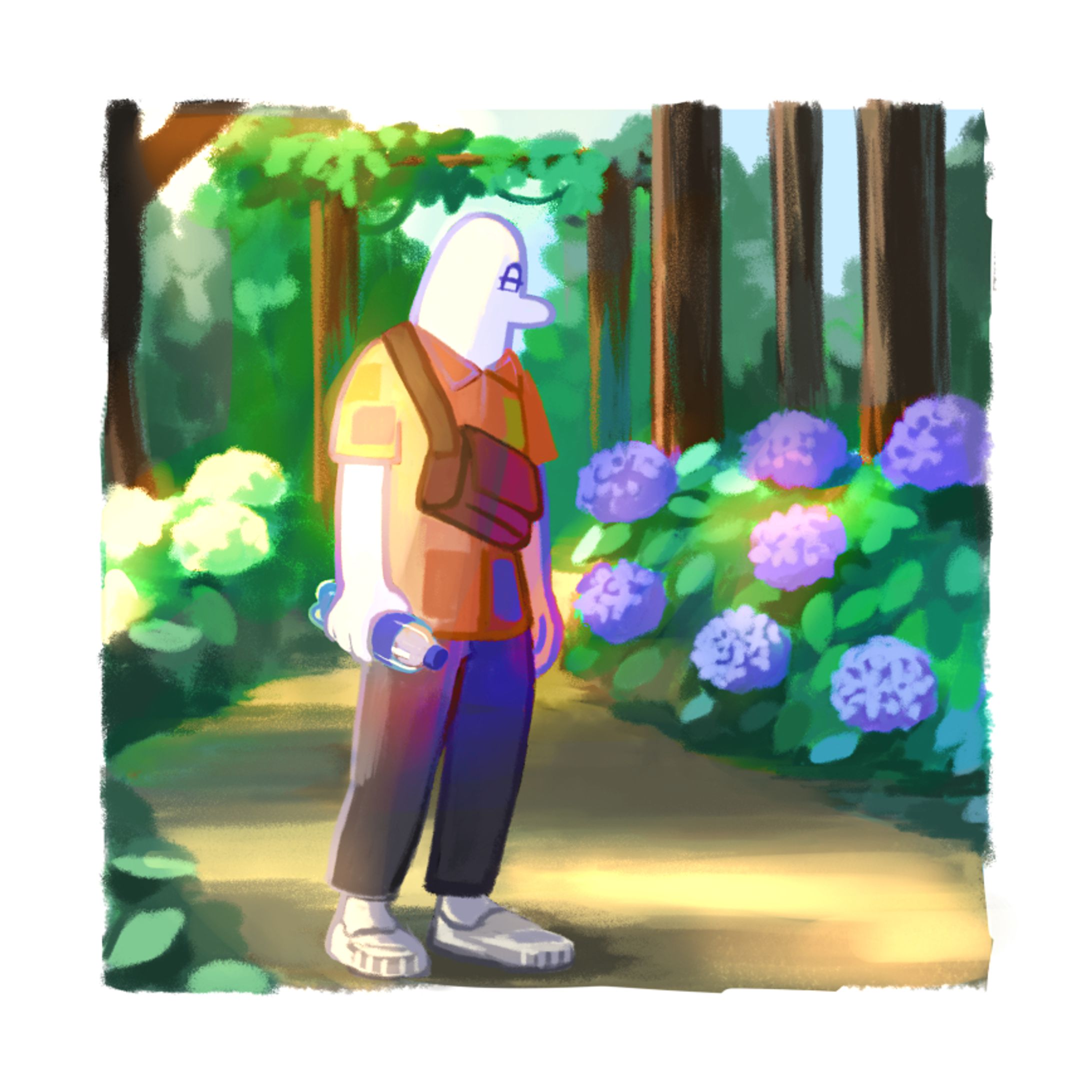 自画像イラスト-1