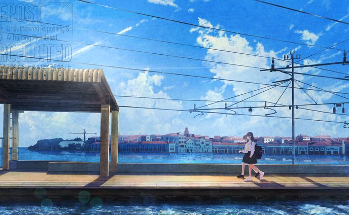 1枚絵（背景＋キャラ）