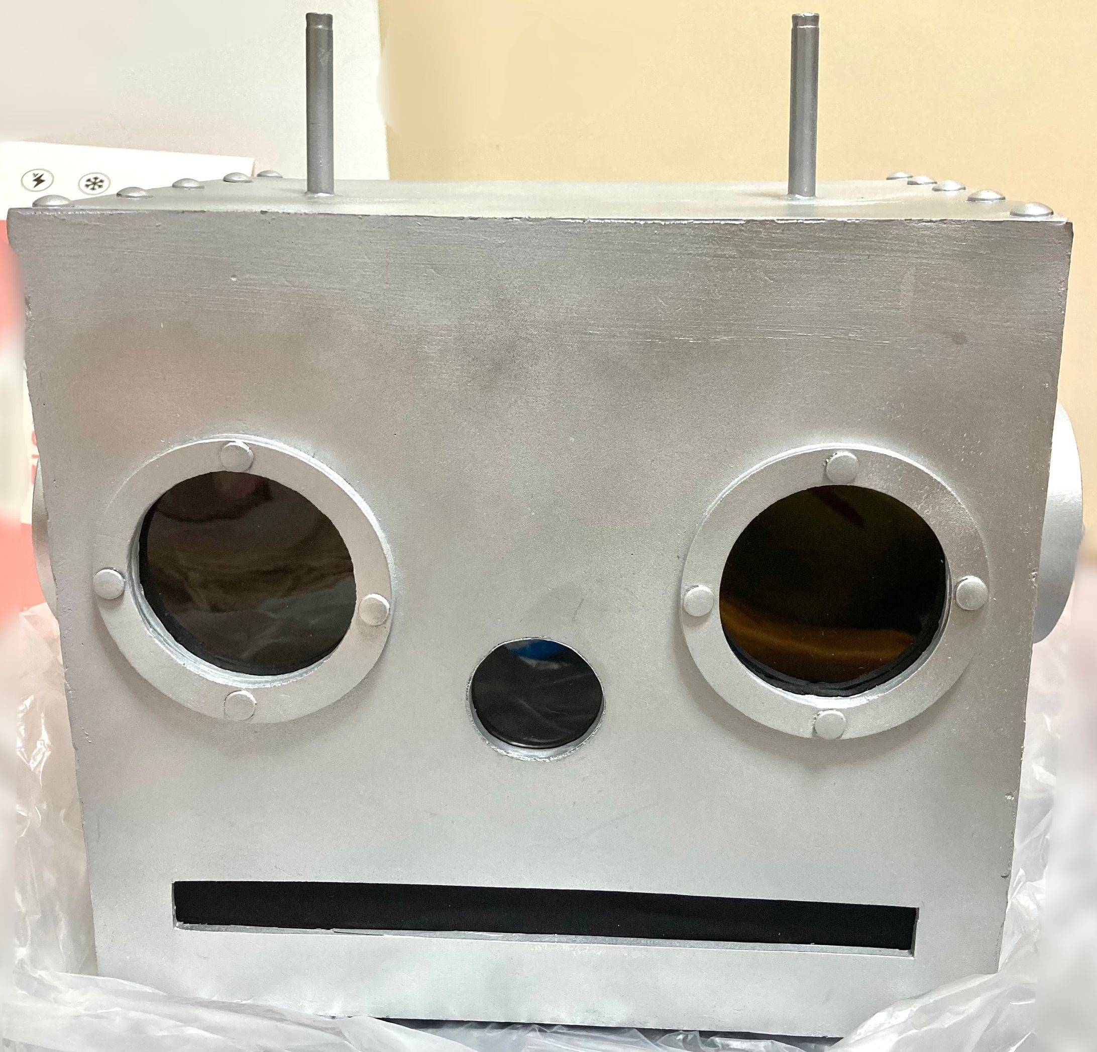 配信用　ロボット風被り物-1