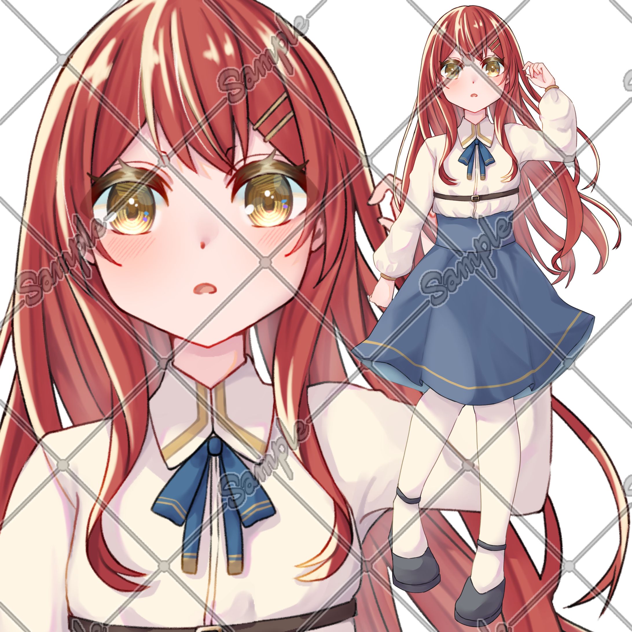 キャラクター販売 赤髪少女-1