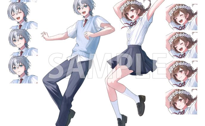 Live2D用立ち絵（＋表情差分）