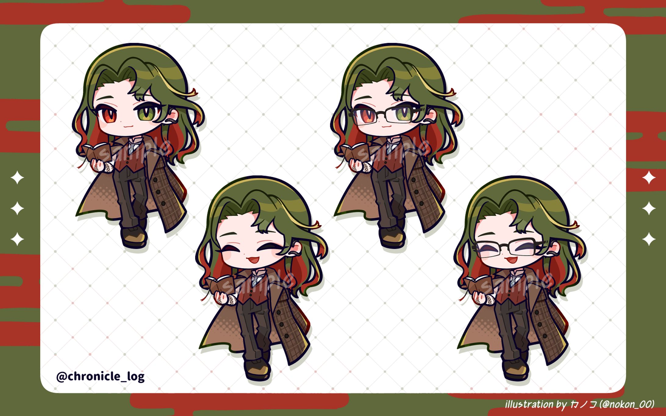 【works】久慈或迦(くじあるか)様　ミニキャライラスト-1