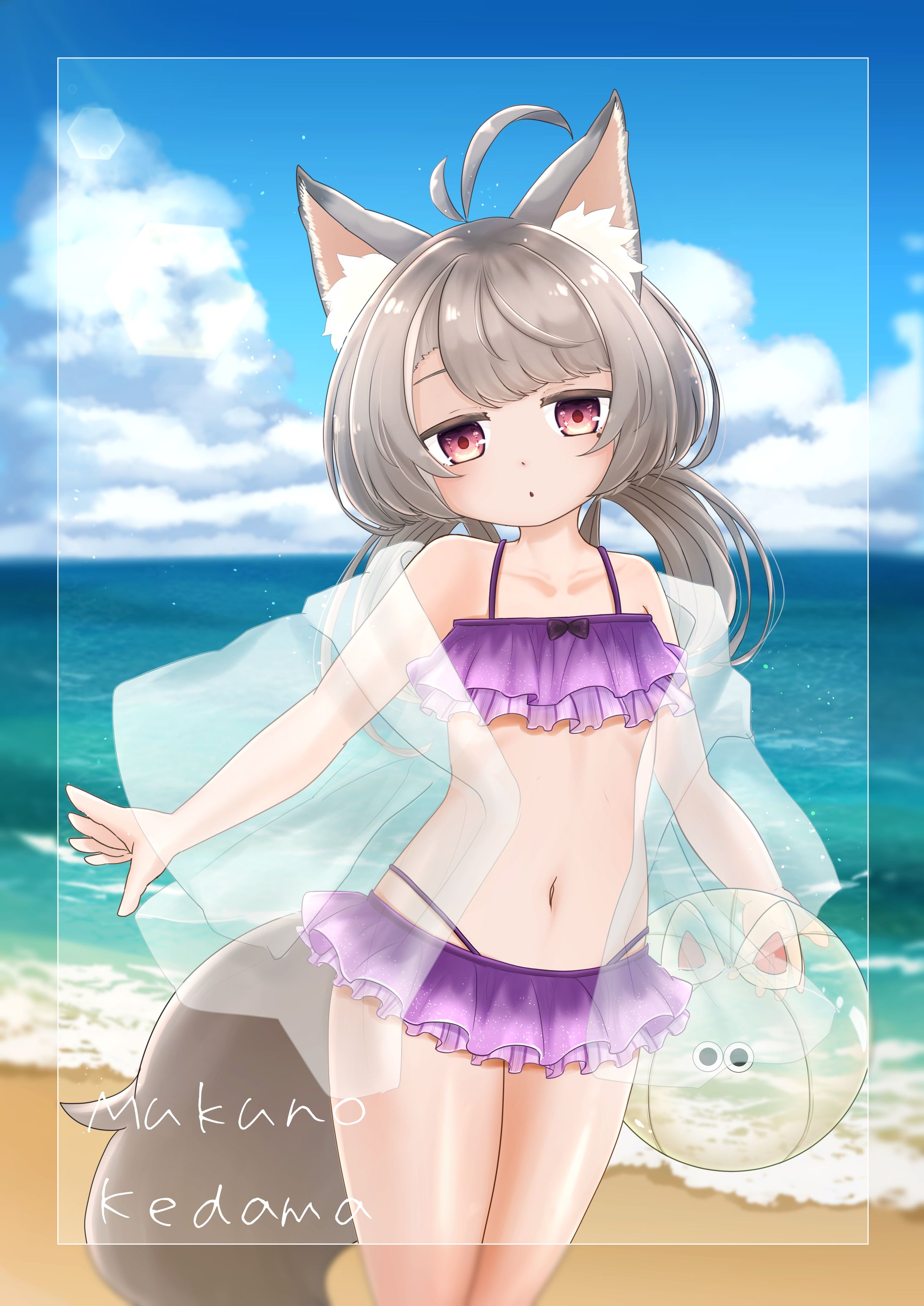 けだま水着イラスト-1