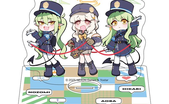 株式会社Yostar ブルーアーカイブ「くるくるアクリルスタンド（ヒカリ、ノゾミ、アオバ）」 商品企画・デザイン