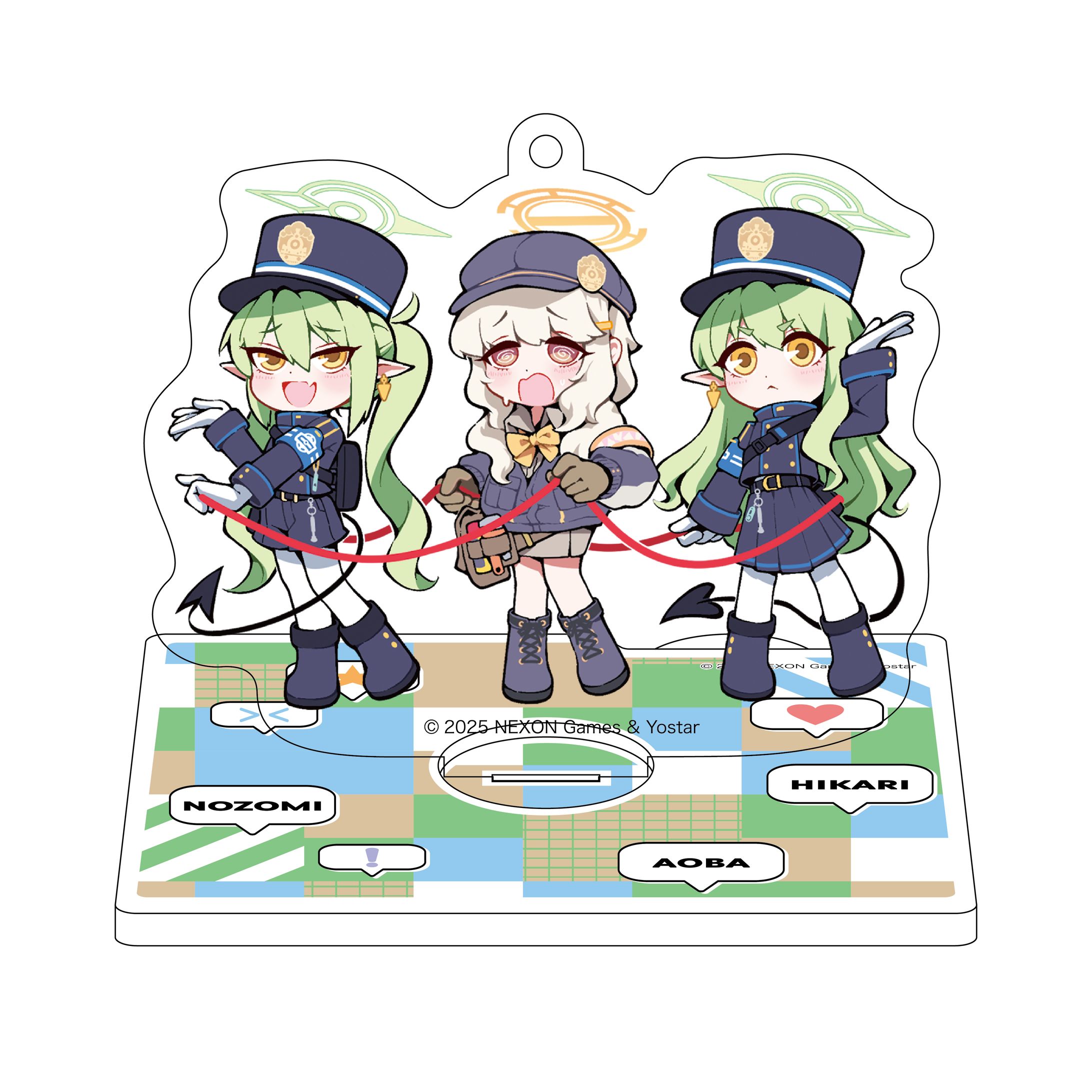 株式会社Yostar ブルーアーカイブ「くるくるアクリルスタンド（ヒカリ、ノゾミ、アオバ）」 商品企画・デザイン-1