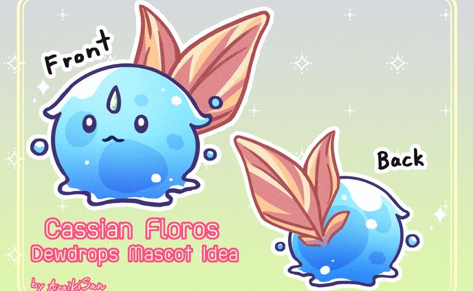 Dewdrops Mascot Idea 🌿✨