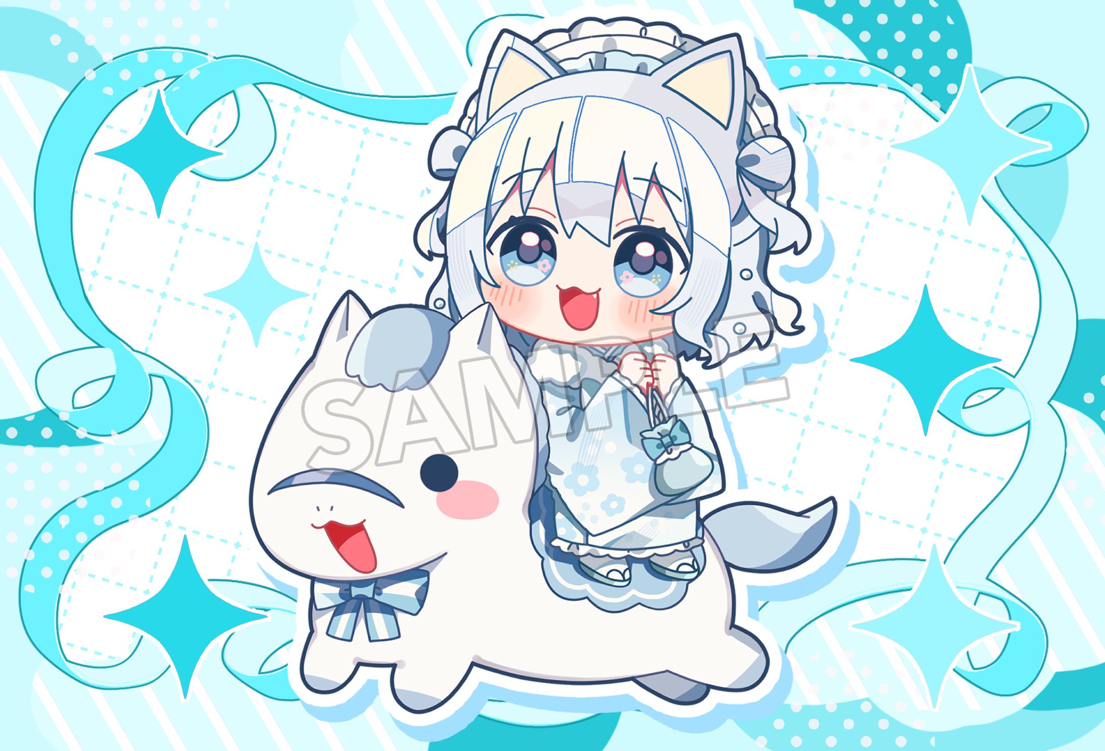 琥珀ねね様 ミニキャライラスト-1