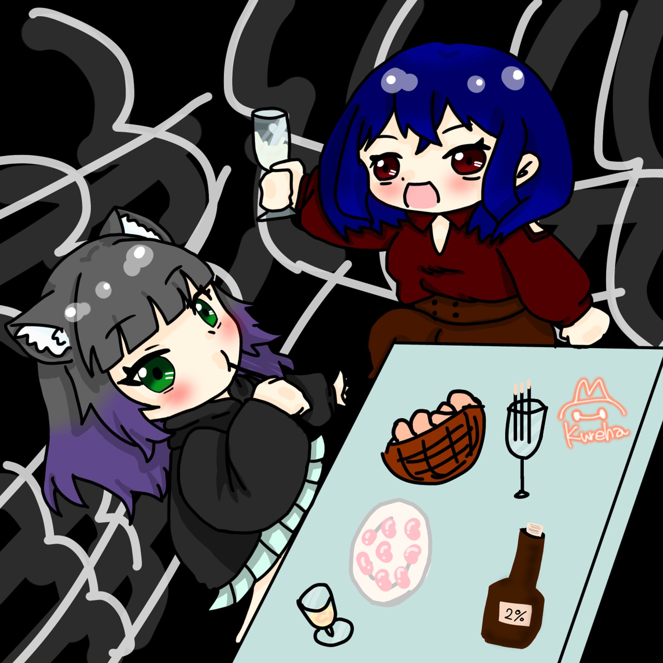 麦茶様[加猫と紅葉の女子会]-1