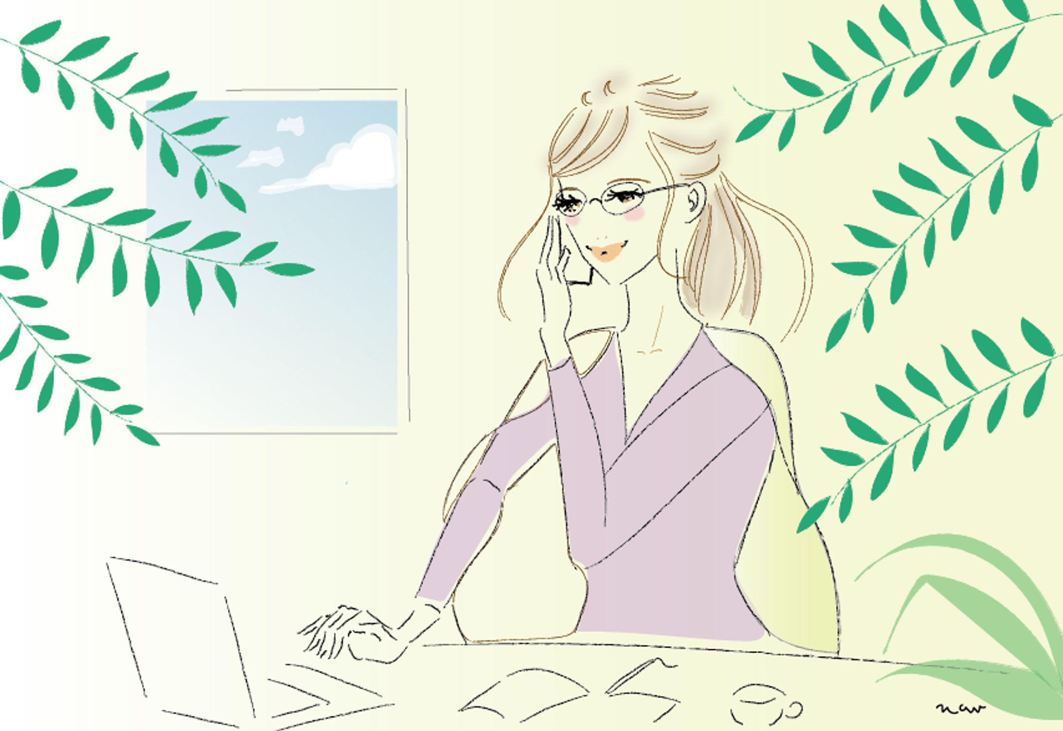 work from home　お家でお仕事-1