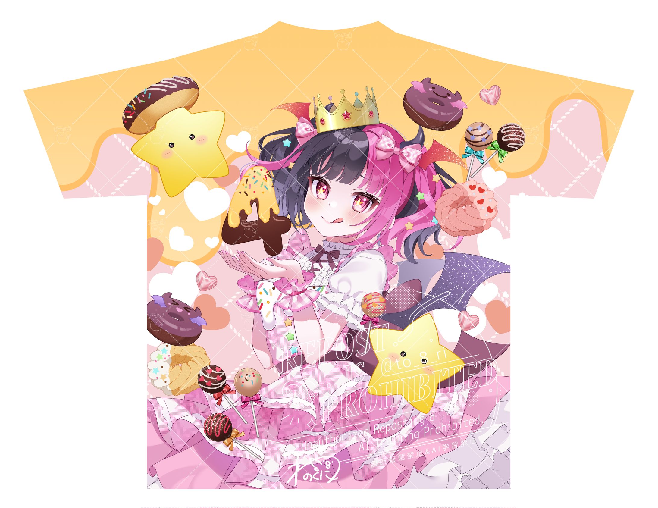 【works】魔乃リリン様【Tシャツデザイン】-1