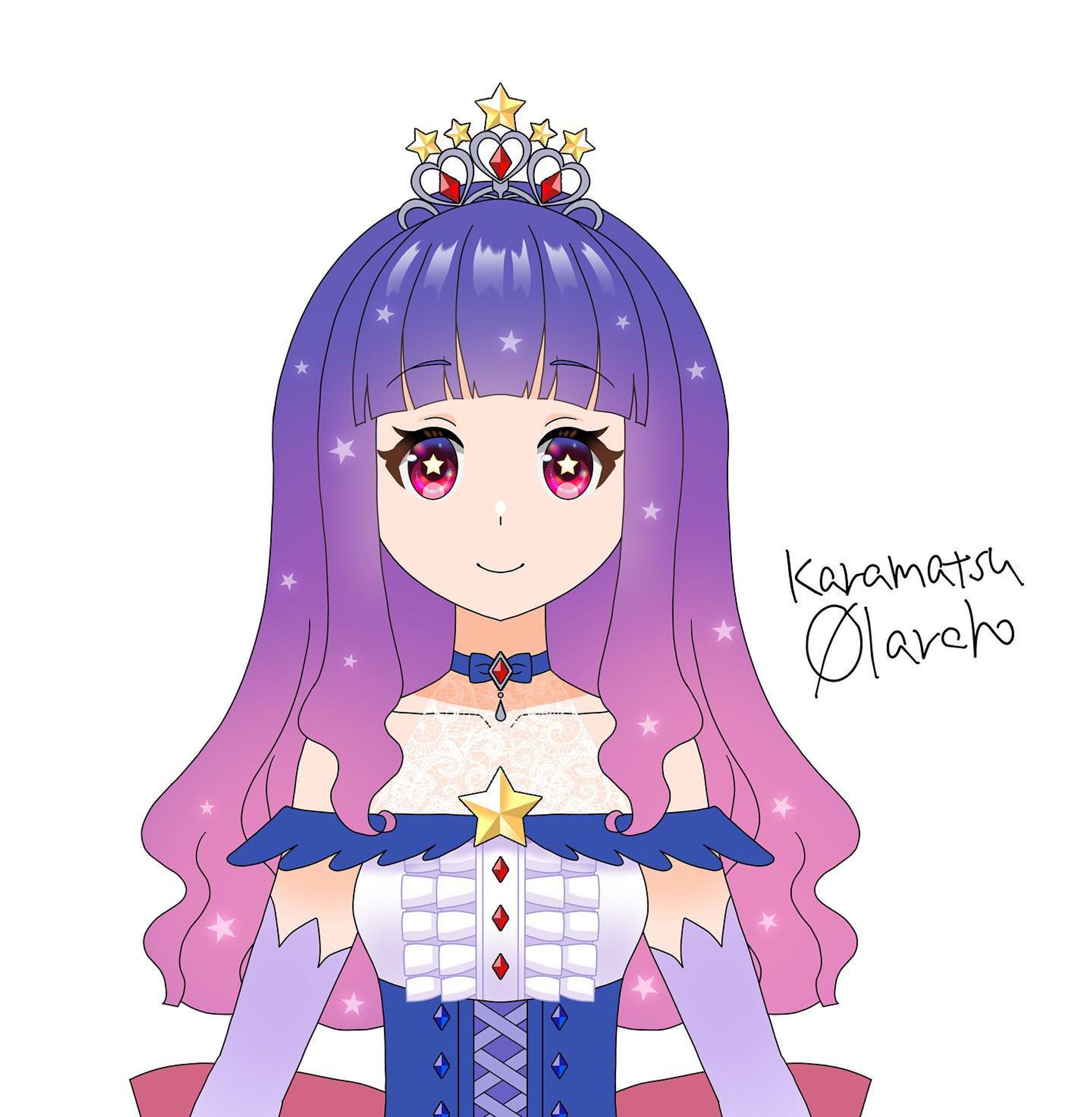 きらきら星のお姫さまLIVE2DイラストWIP-1