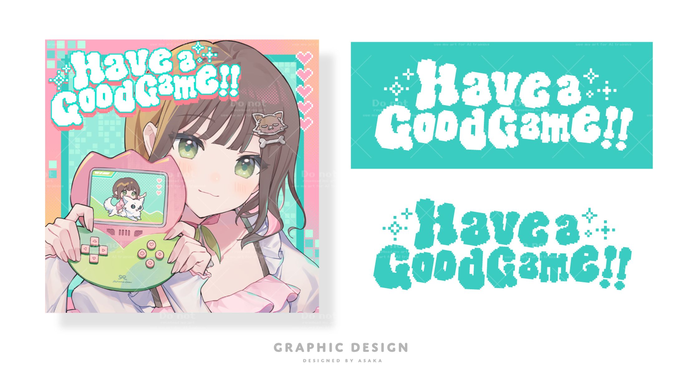 UTAITE所属 こはならむさん　新曲 『Have a Good Game!!』タイトルロゴ・ジャケットデザイン-1