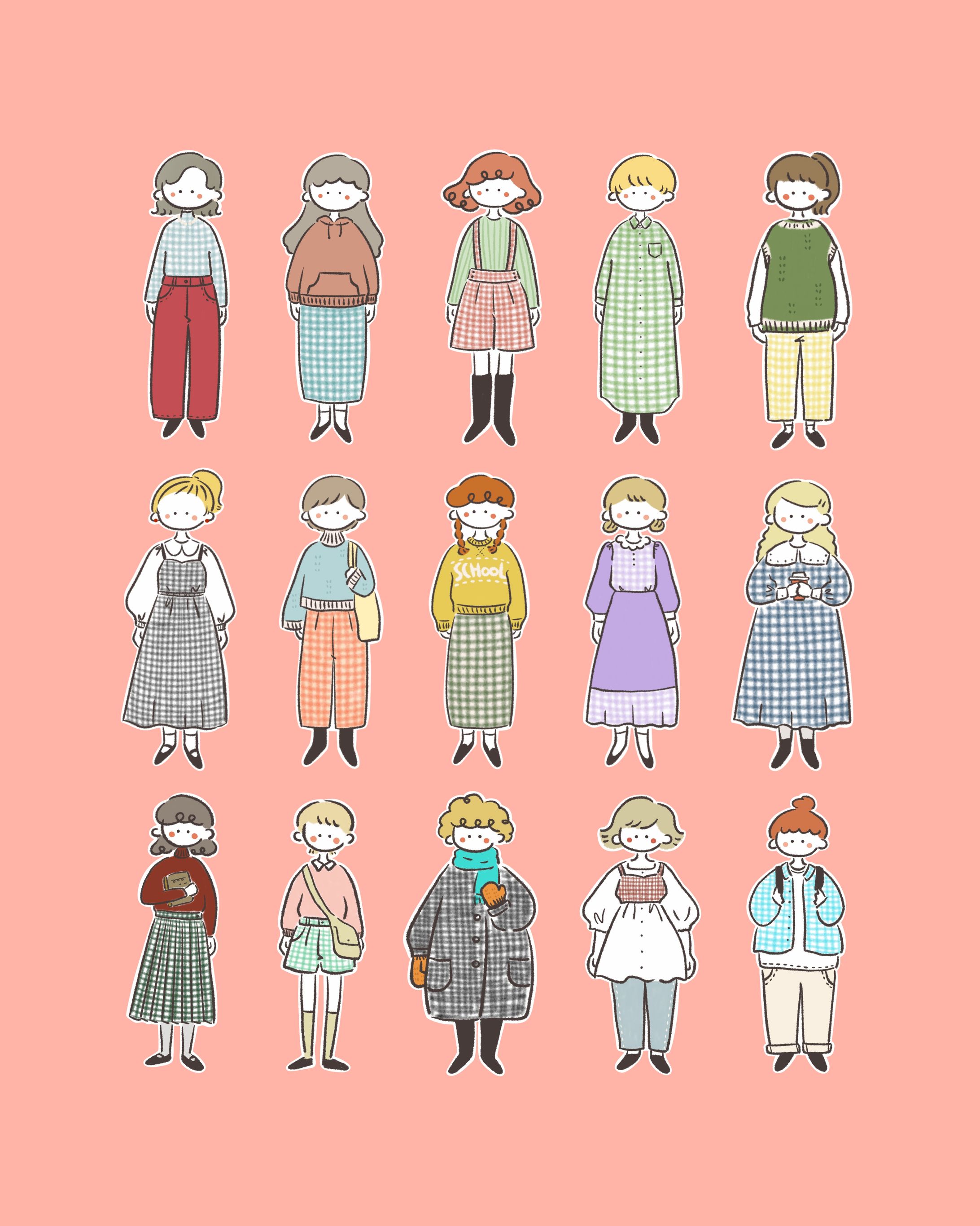 レトロファンシー　女の子ファッション-1