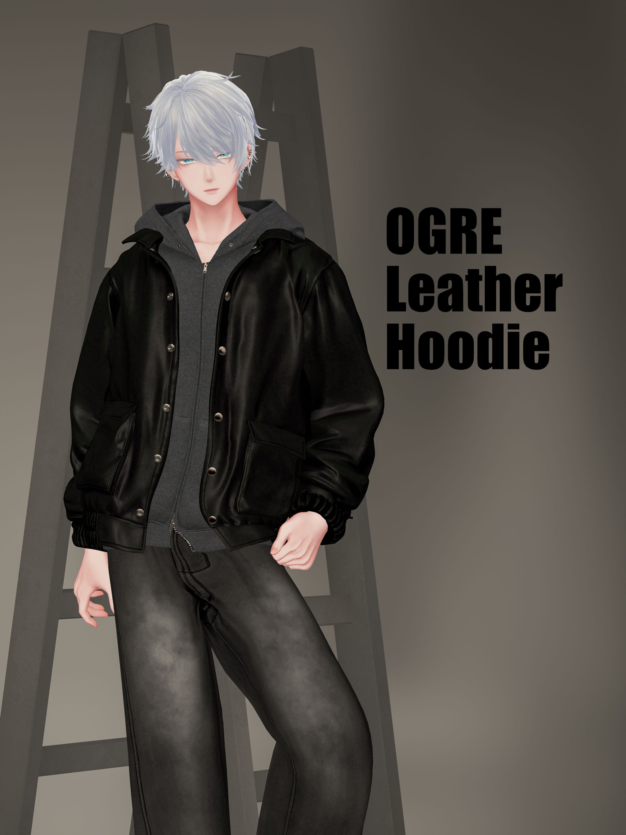 VRC衣装】OGRE_Leather&Hoodie