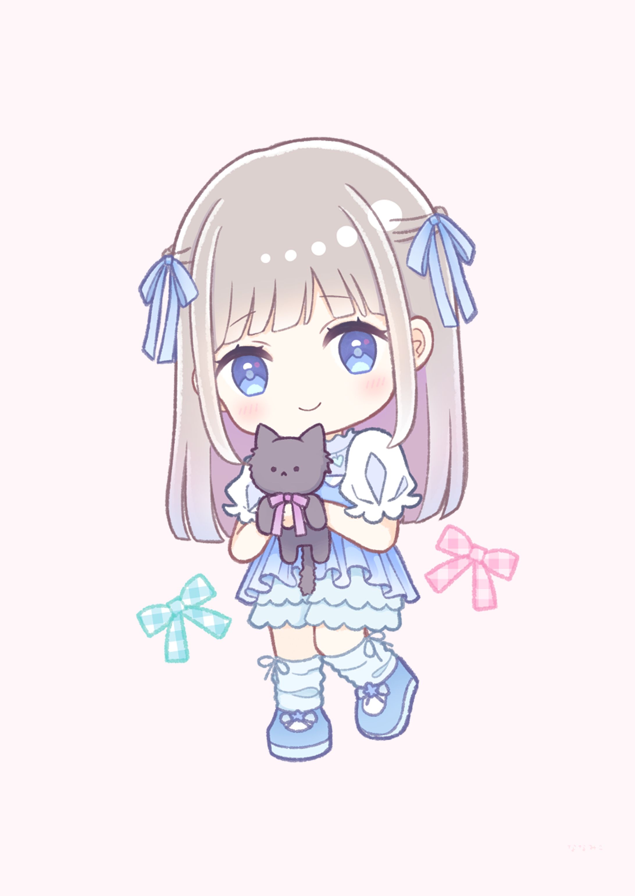 猫と女の子 SDキャラ-1