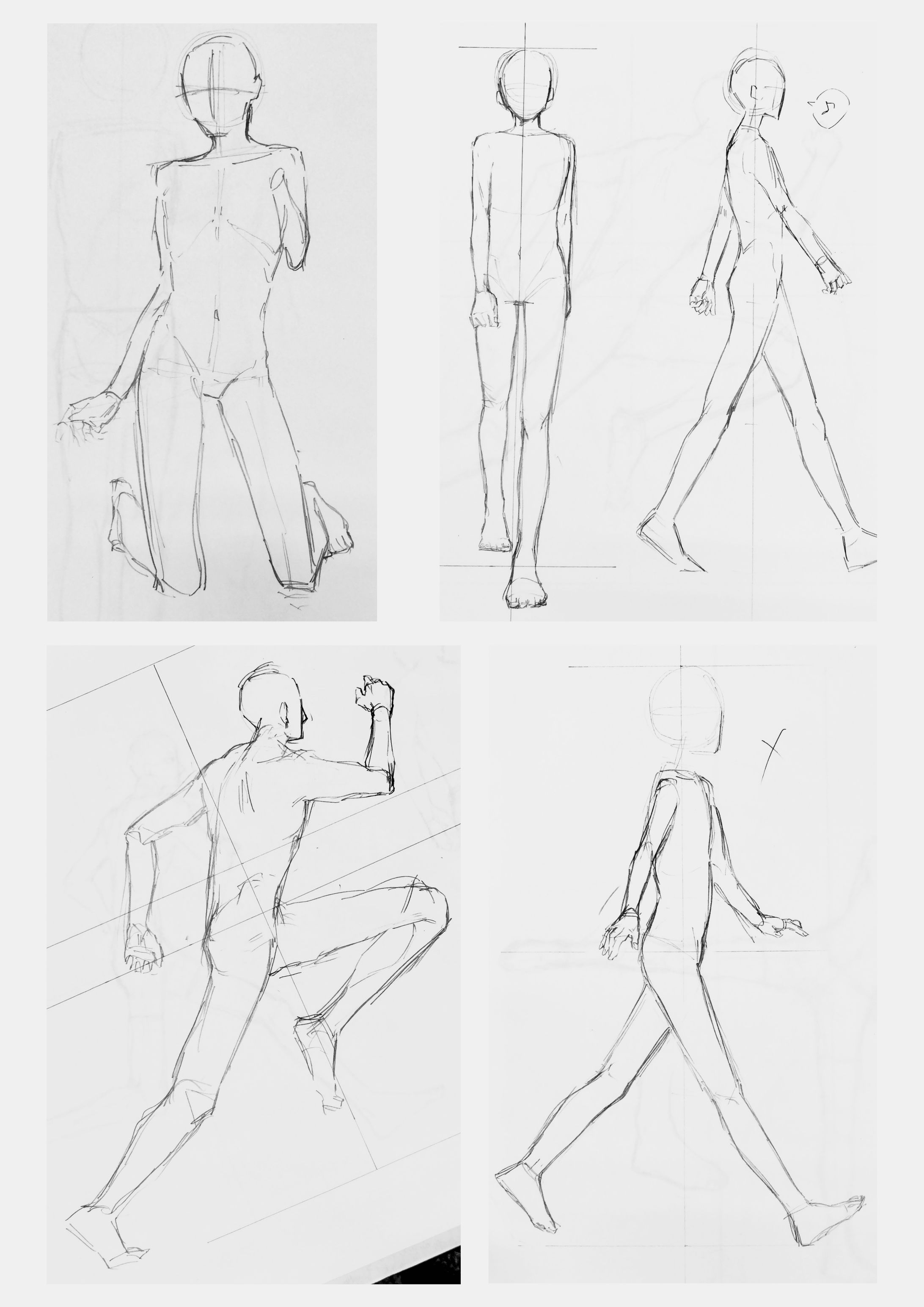 人体デッサン(3枚)-1