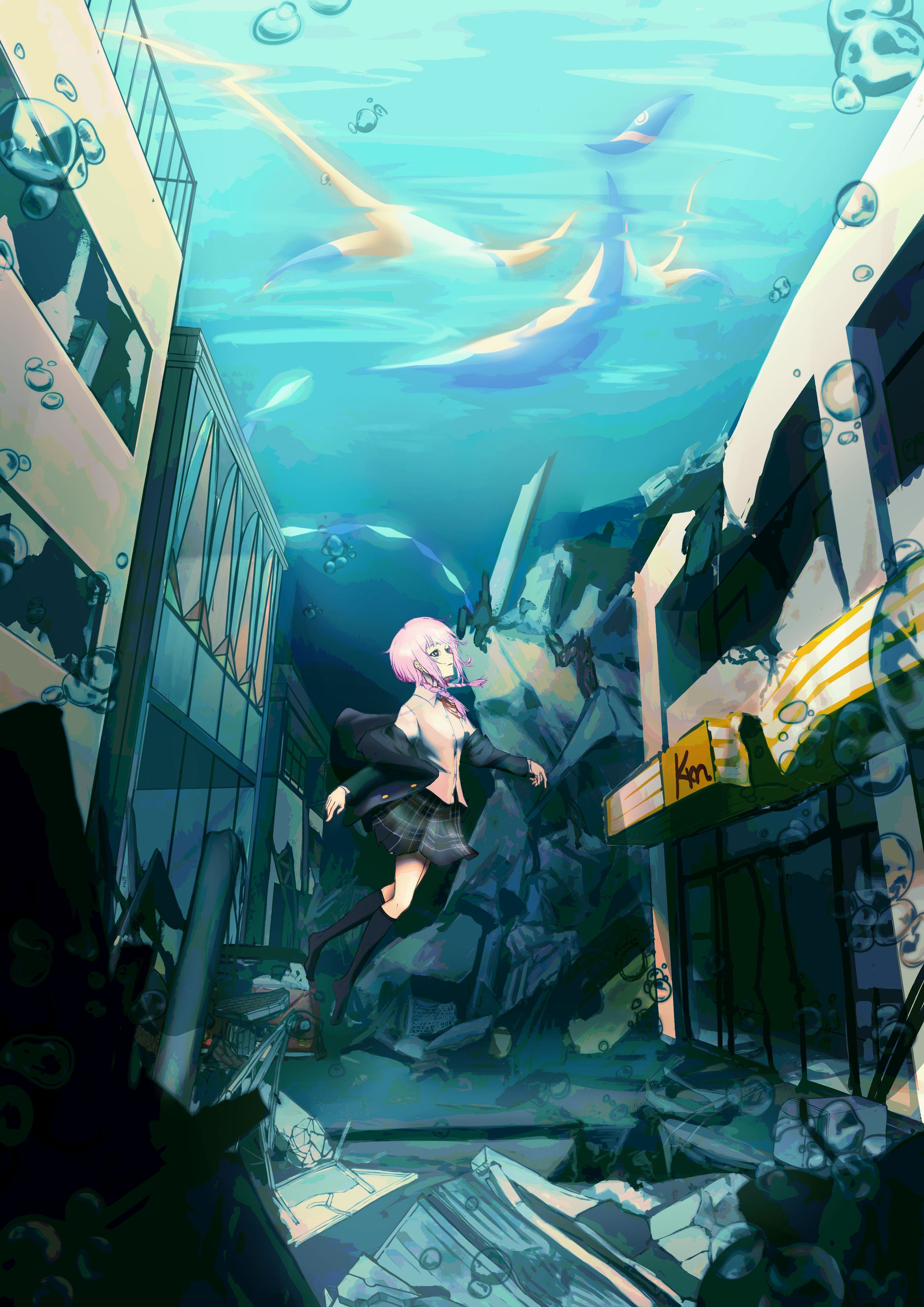 神椿市仮設中～住宅街～-1