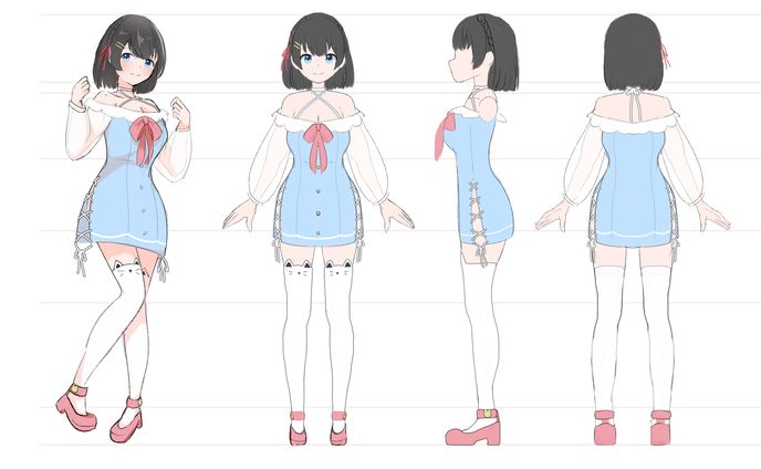 正面　キャラクターデザイン