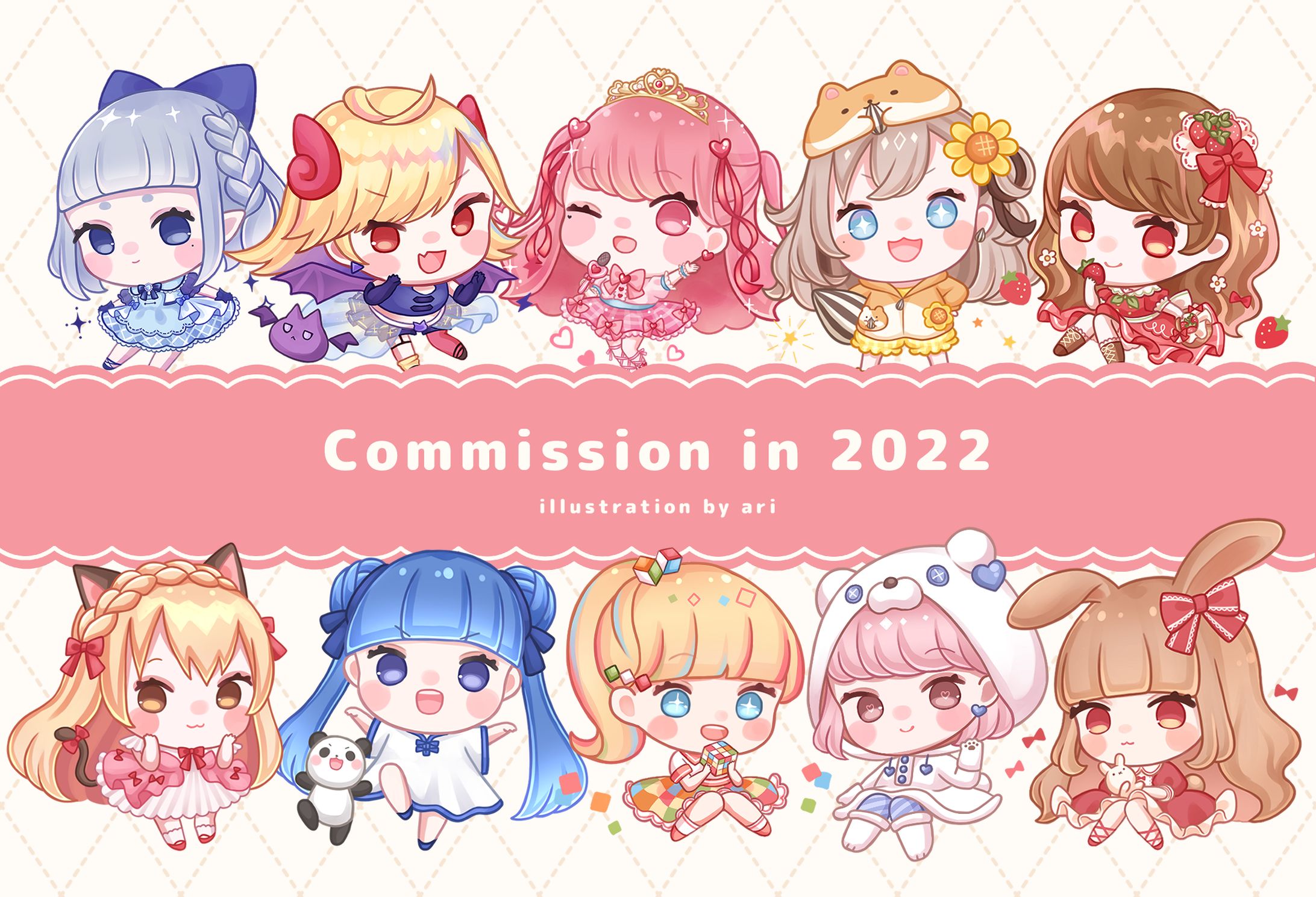 work┊ミニキャライラスト┊2022年ご依頼まとめ-1