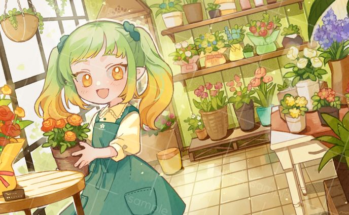 一枚絵イラスト