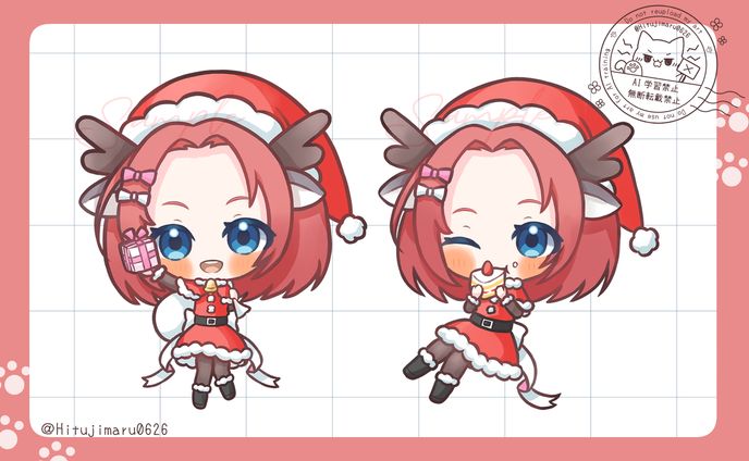 ご依頼SDイラストBタイプ衣装デザインあり