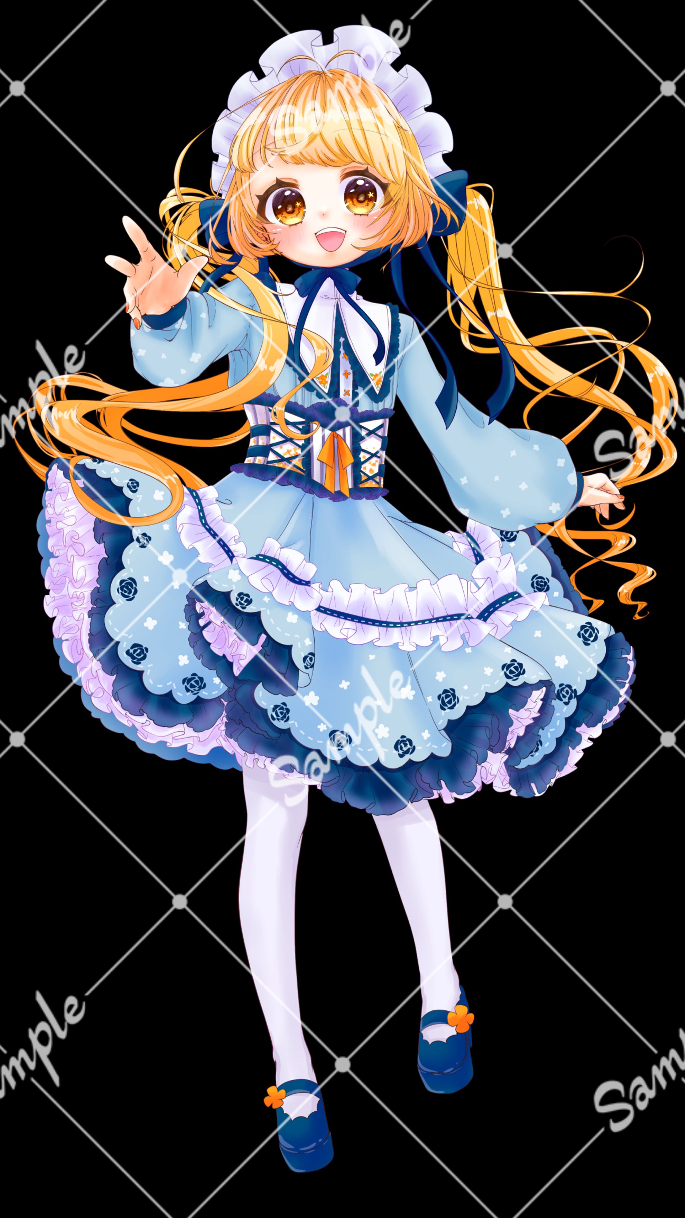 木実野となり 立ち絵 ゴスロリ衣装-1