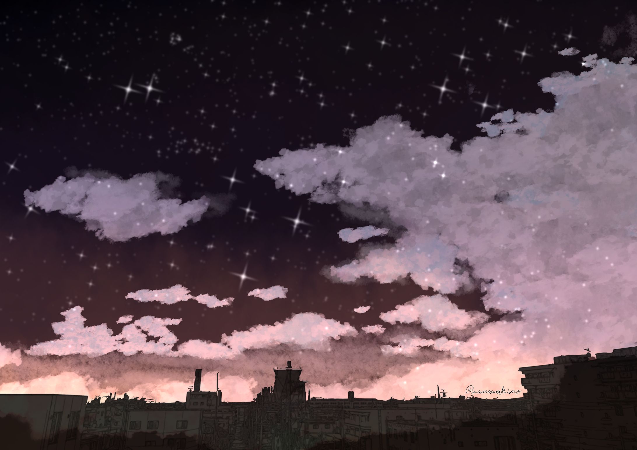 綺麗な夜空の下-1