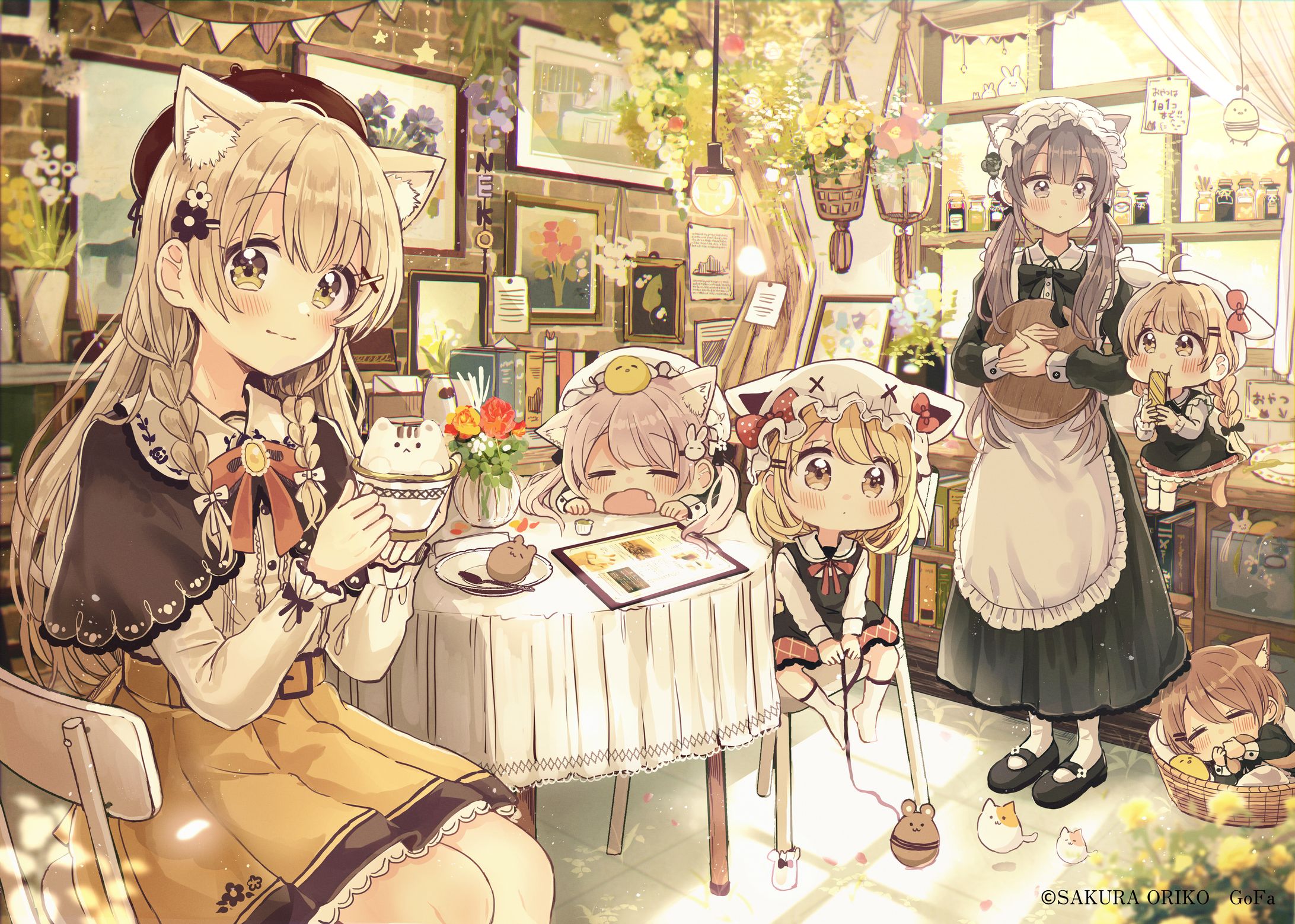 Gofa　佐倉おりこ初個展『fluffy』　描き下ろしイラスト-1