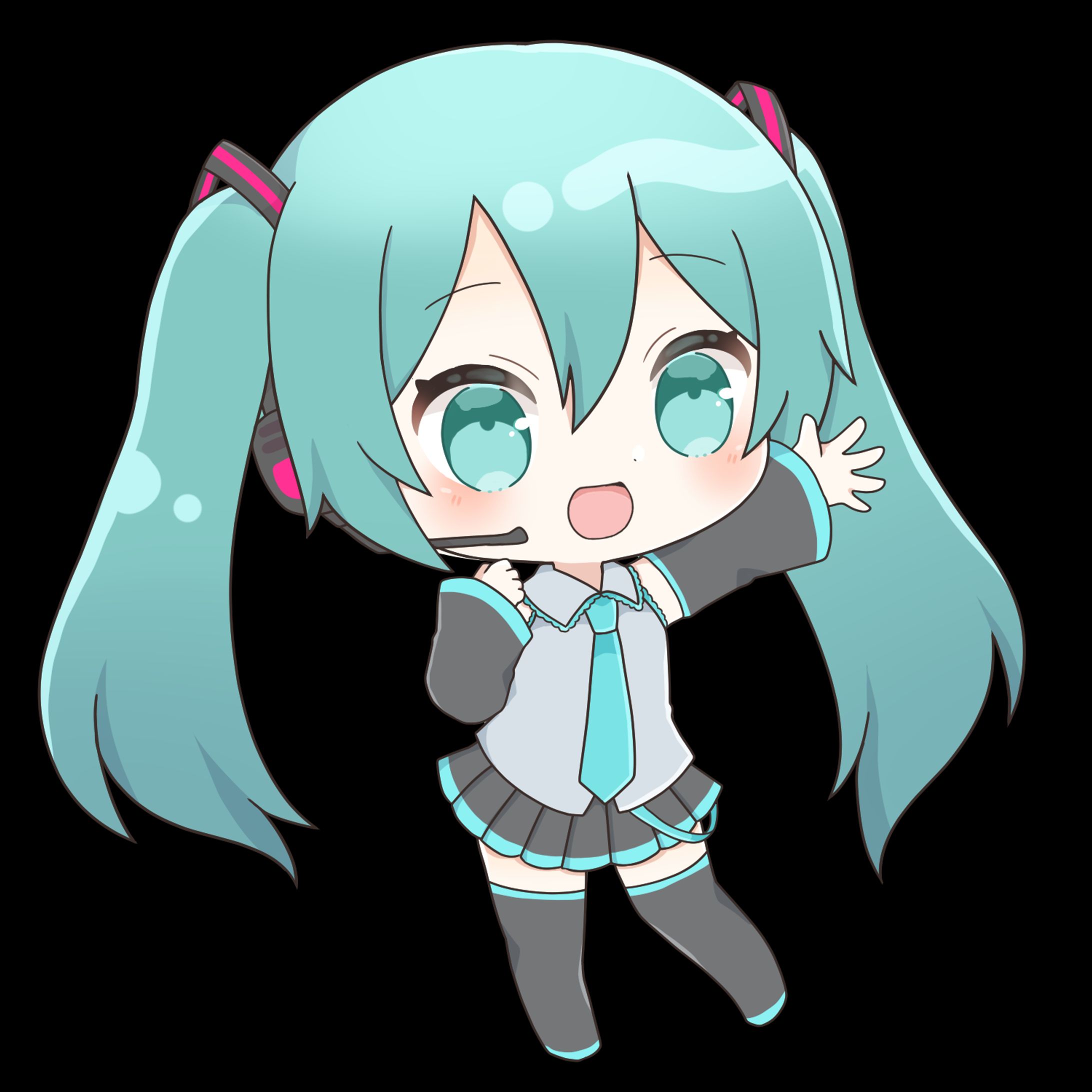 初音ミクSDイラスト-1