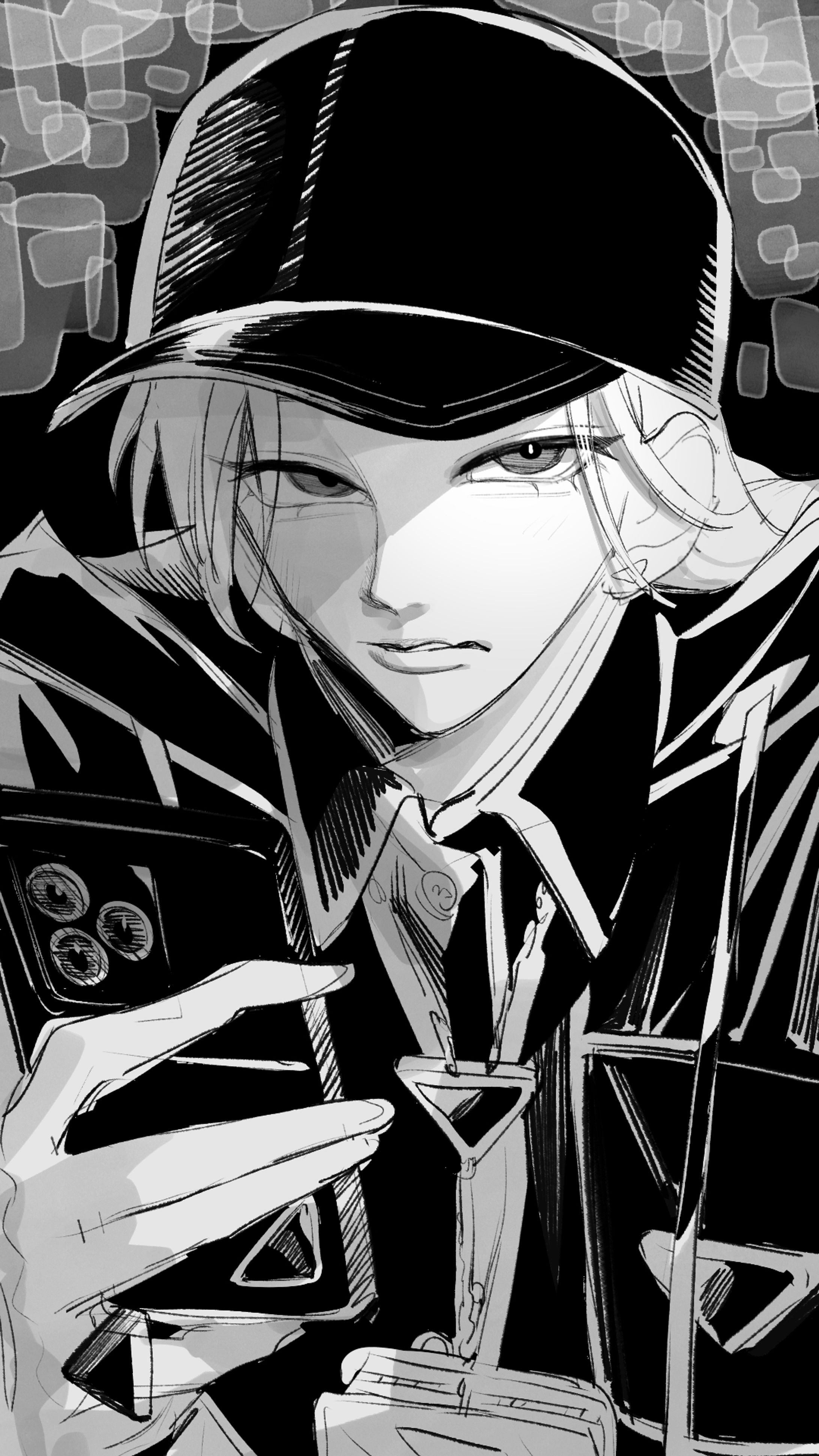 白黒イラスト-1