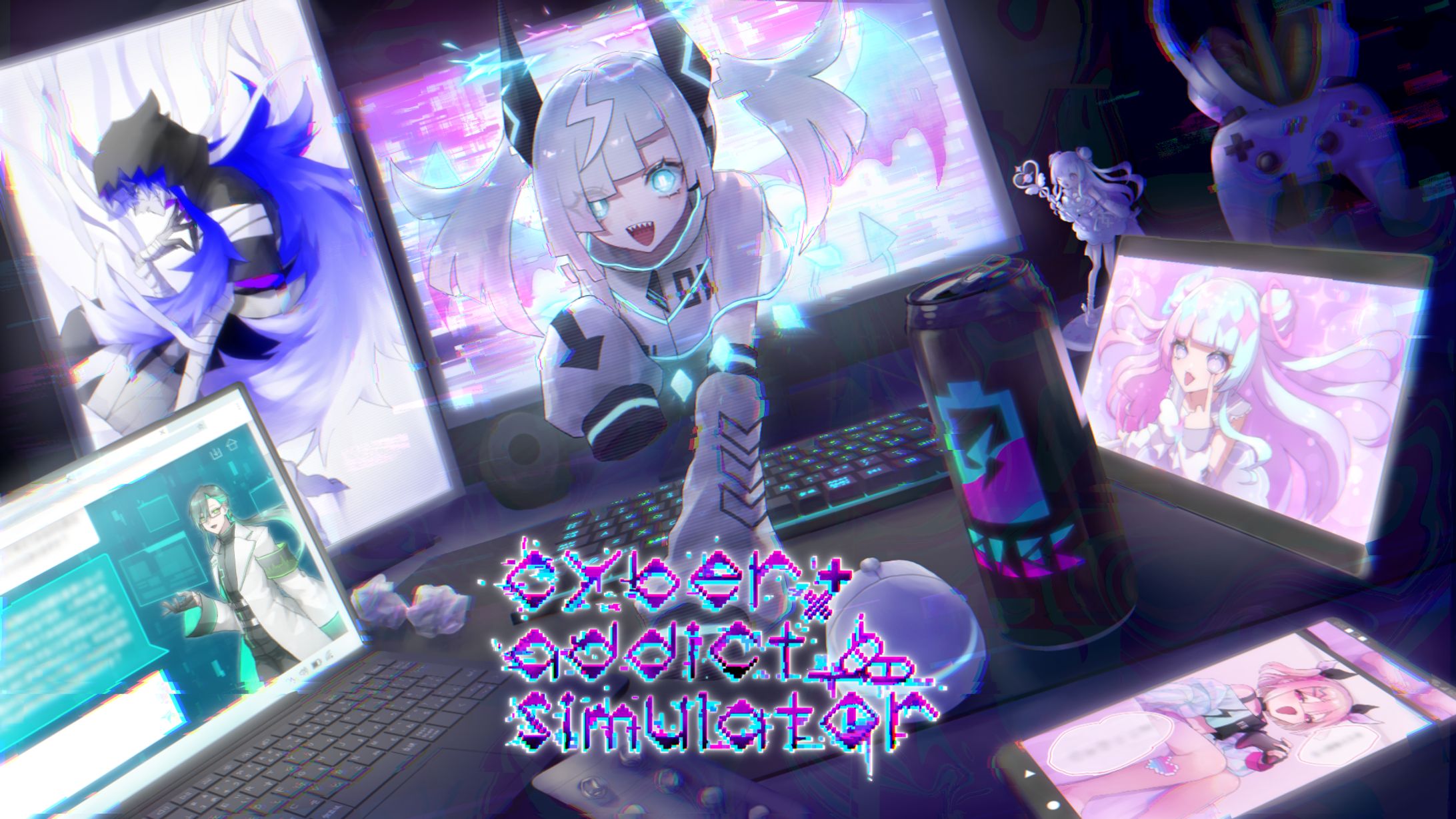 ◢◤「cyber+addict_simulator」キービジュアル◢◤-1