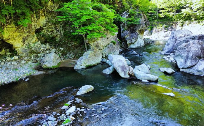 塩原温泉の川