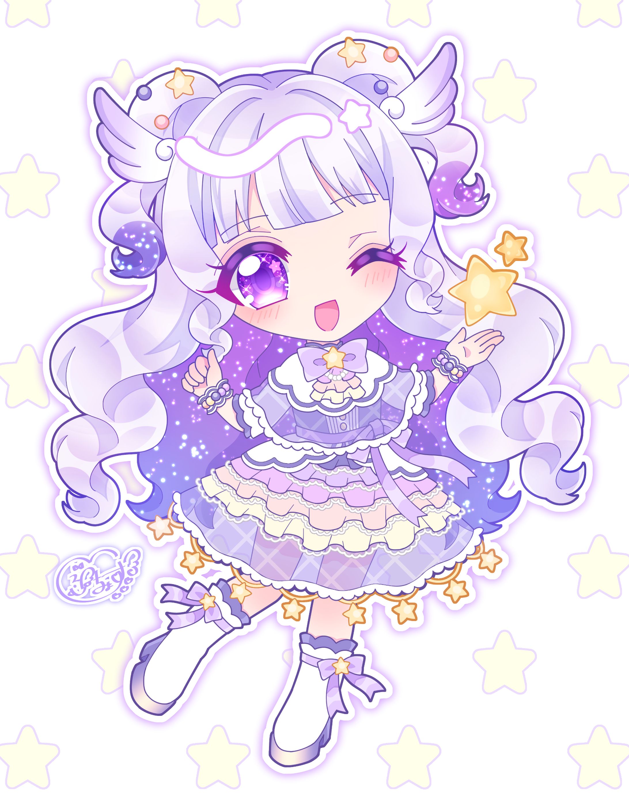 星月望羽様_SDイラスト-1