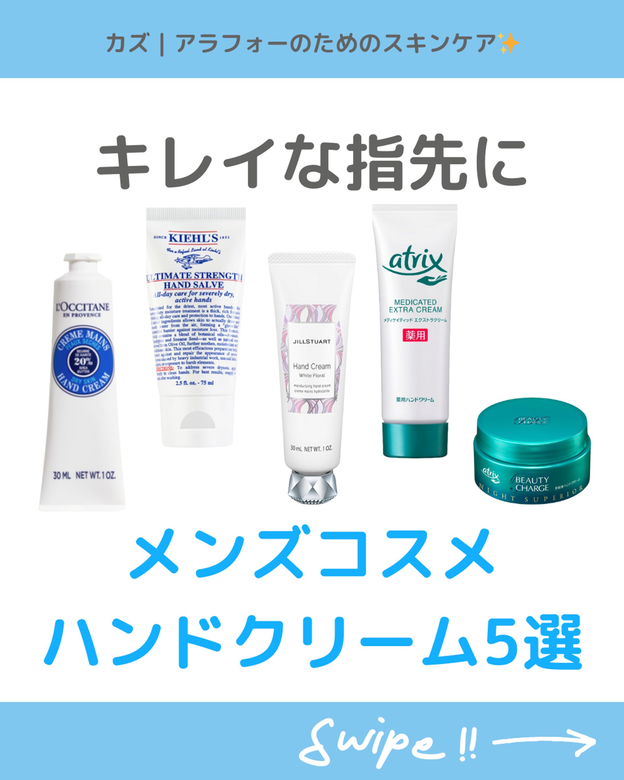 メンズコスメ　ハンドクリーム５選-1