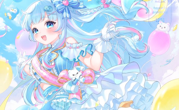 水瀬んきゃ様　お誕生日イラスト