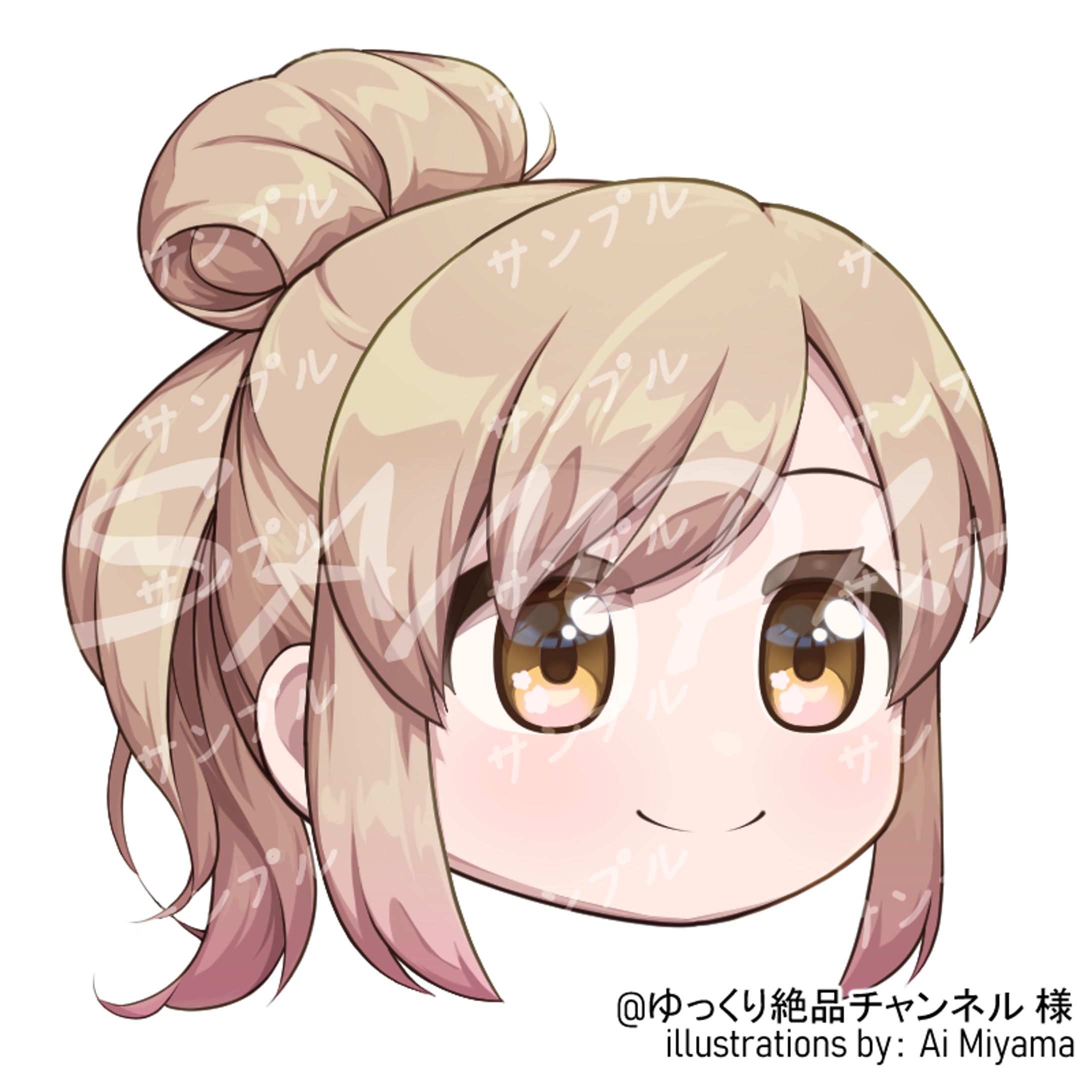 ふわふわ髪の元気な女の子立ち絵-1