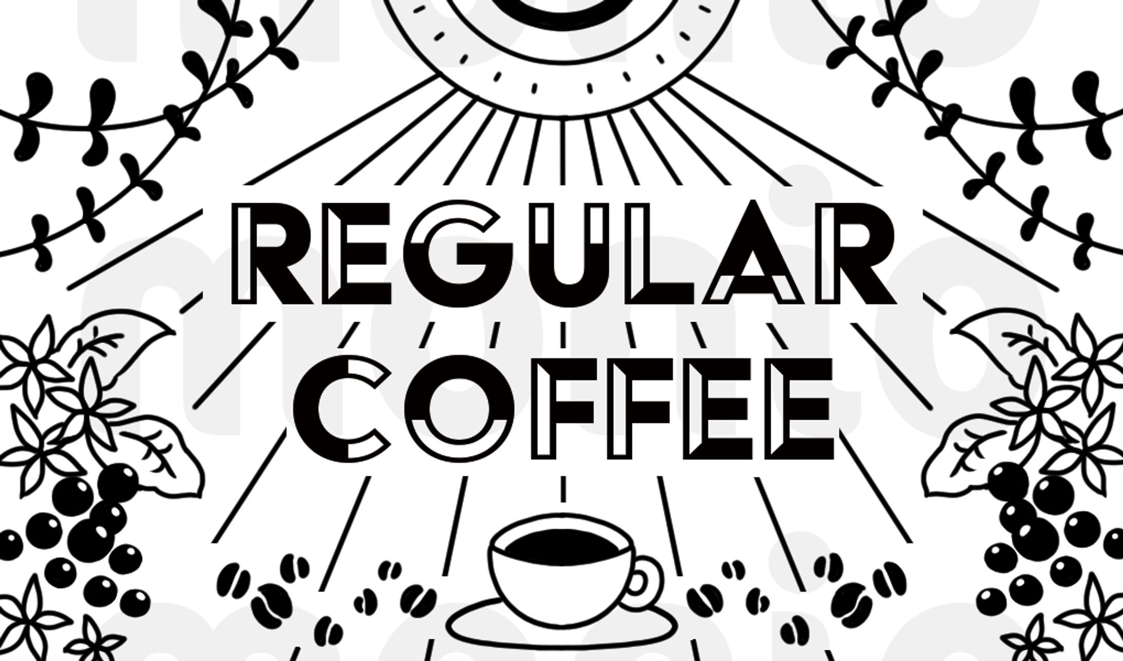 コーヒー豆　パッケージシールデザイン-1