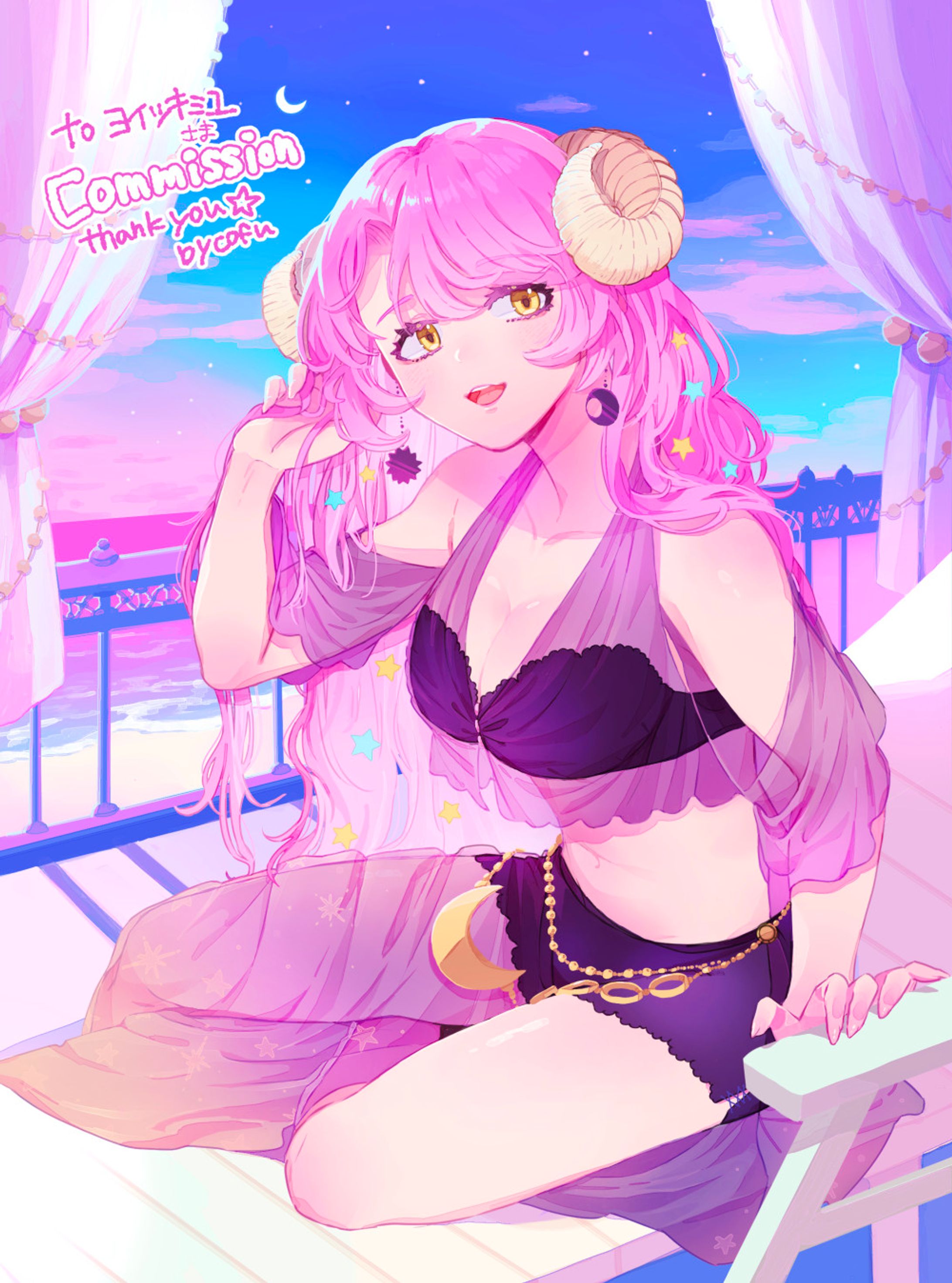 Skeb依頼絵「マイキャラのイラスト」-1