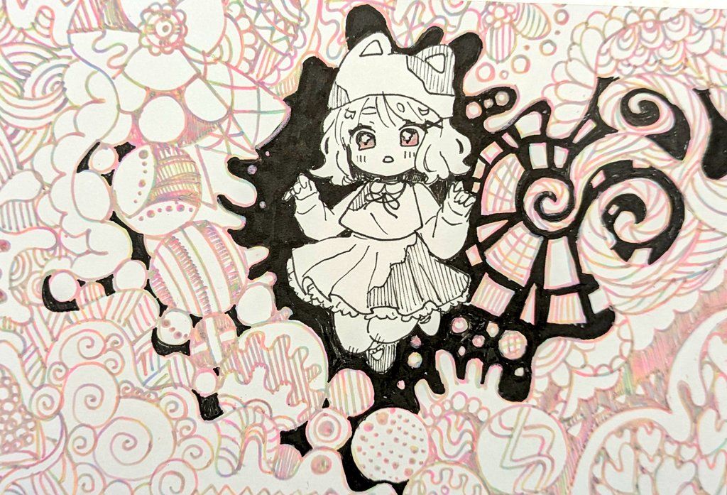 ごちゃごちゃなイラスト
