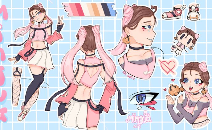 retouch、reference sheet