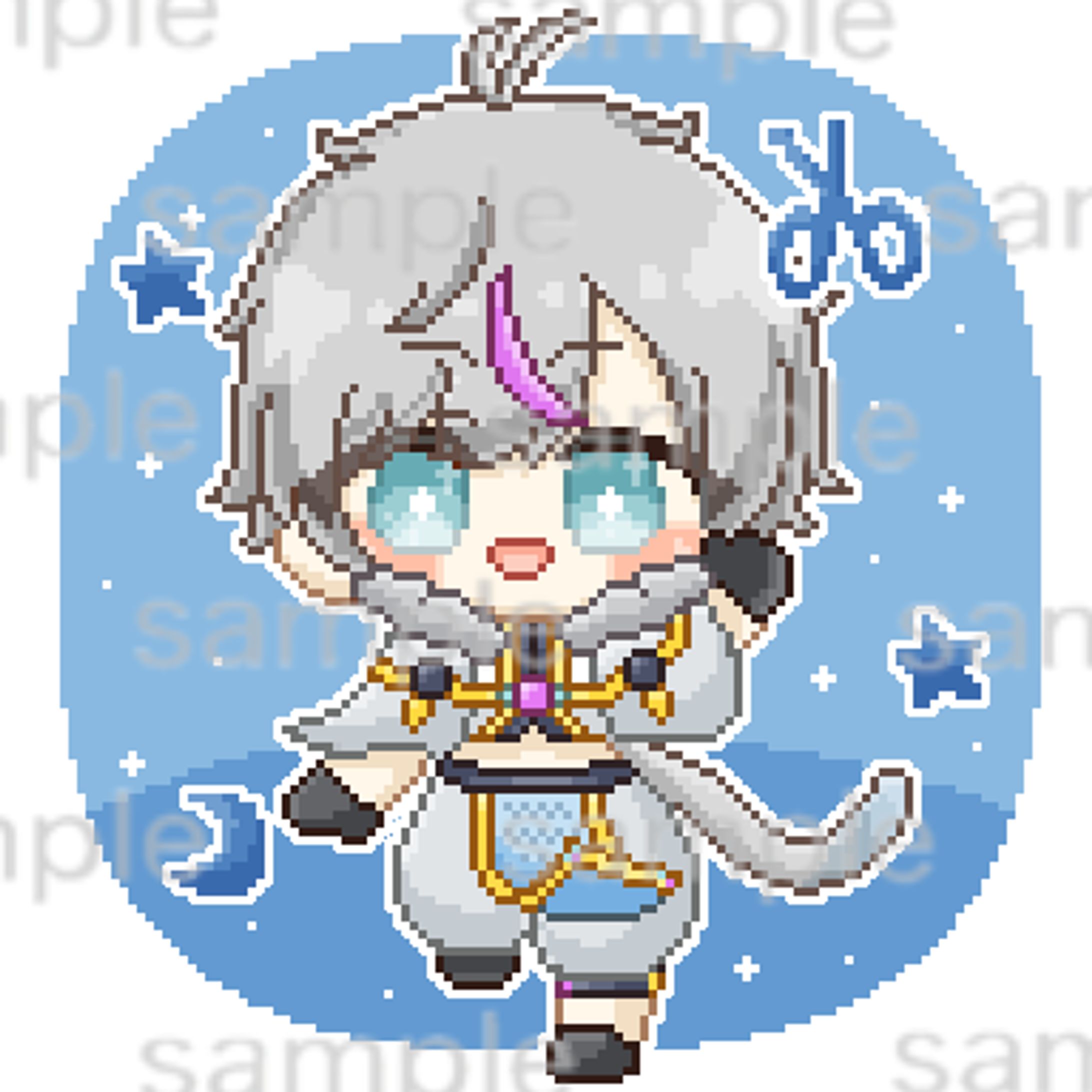 【髪切ふぅさん】スタンプイラスト【Vtuberさん】-1