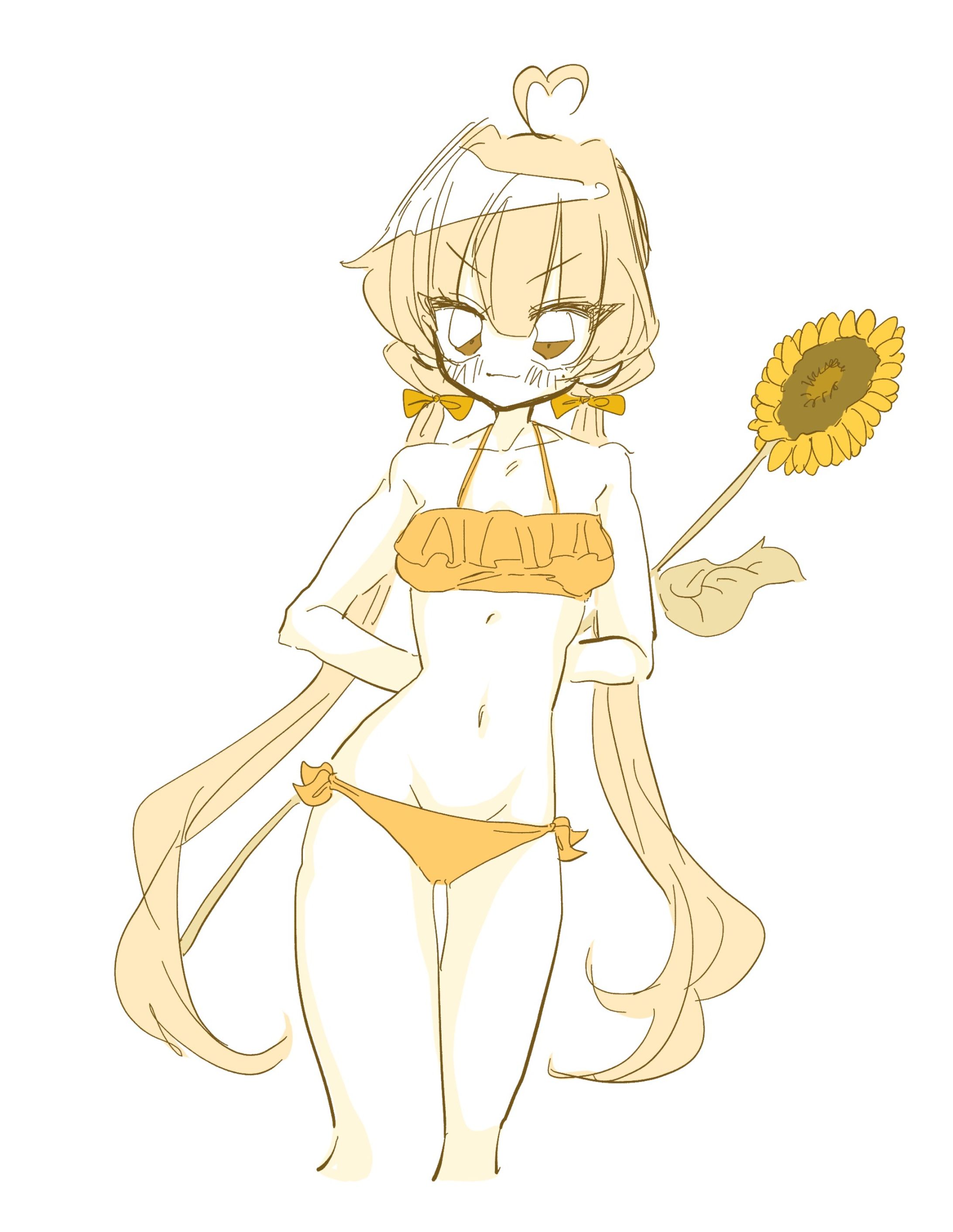 単色簡易イラストサンプル-1