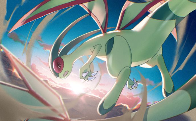 【FA】PTCGIC2024　ポケモンカードイラストコンテスト応募　フライゴン